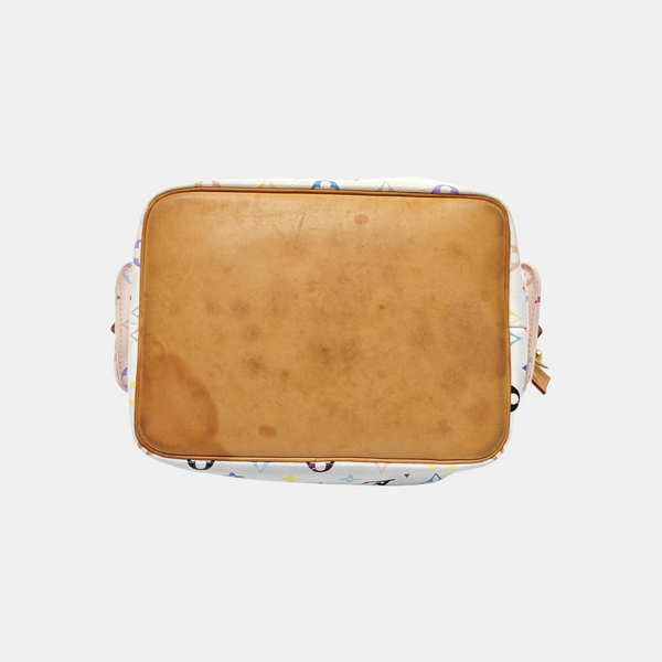 LV × TM NÉONOÉ MM Monogram Coated Canvas White