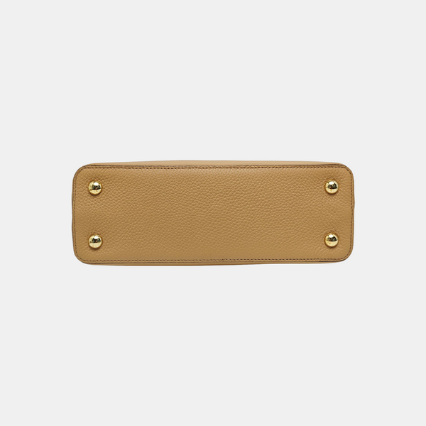 CAPUCINES MM Calfskin Beige