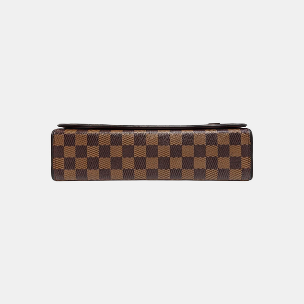 TRIBECA Damier Ebene Coated Canvas Brown
