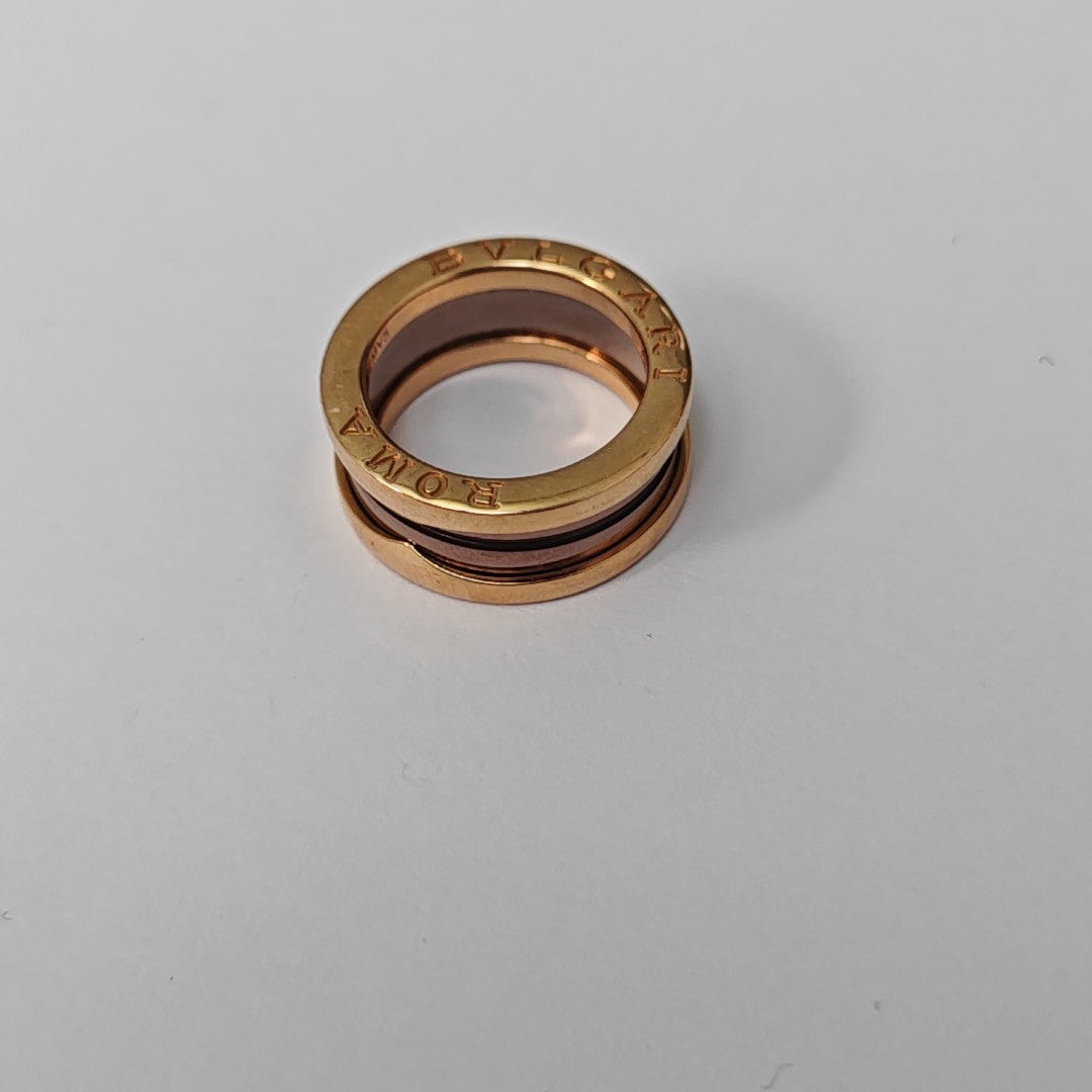 B.ZERO1 18k Rose Gold Ring EU 48