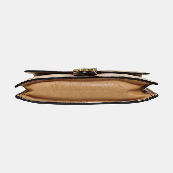 Authenticated pre-owned  Interlocking G Calfskin Beige - Crossbody Bag at Looply