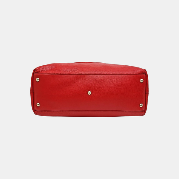 Calfskin Tote Bag Red