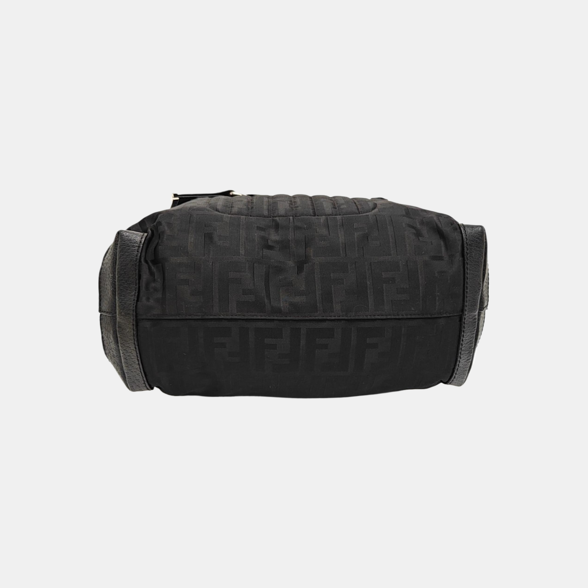 Fabric Top Handle Bag Black
