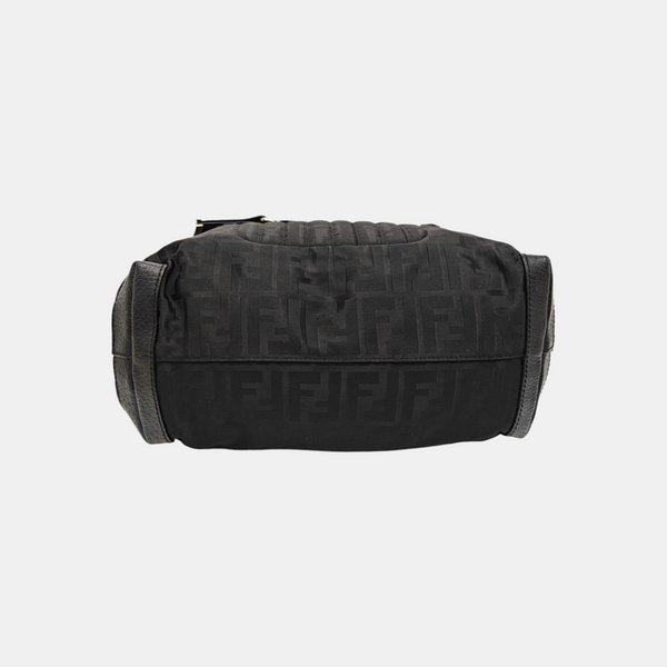 Fabric Top Handle Bag Black