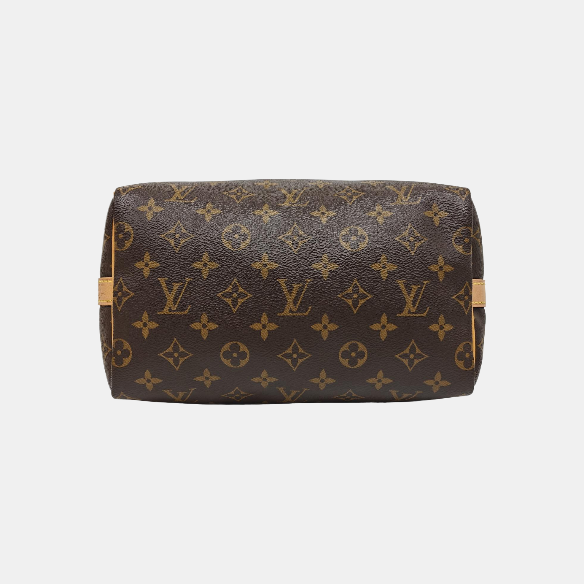 SPEEDY 25 Monogram Coated Canvas Brown