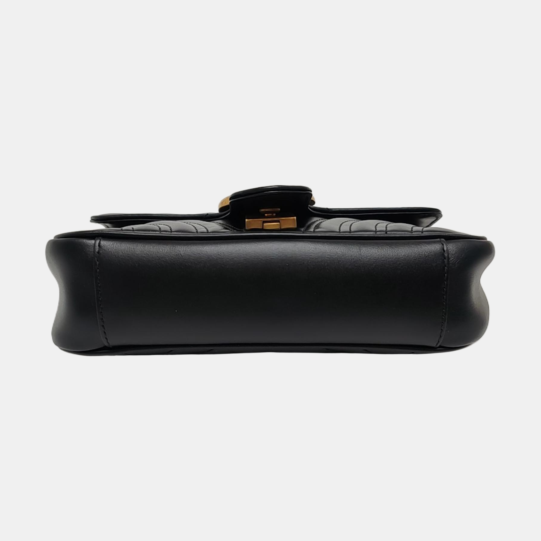 GG Marmont Small Quilted Calfskin Black