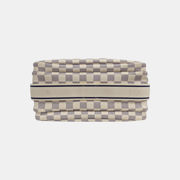 NAVIGLIO Damier Azur Coated Canvas White