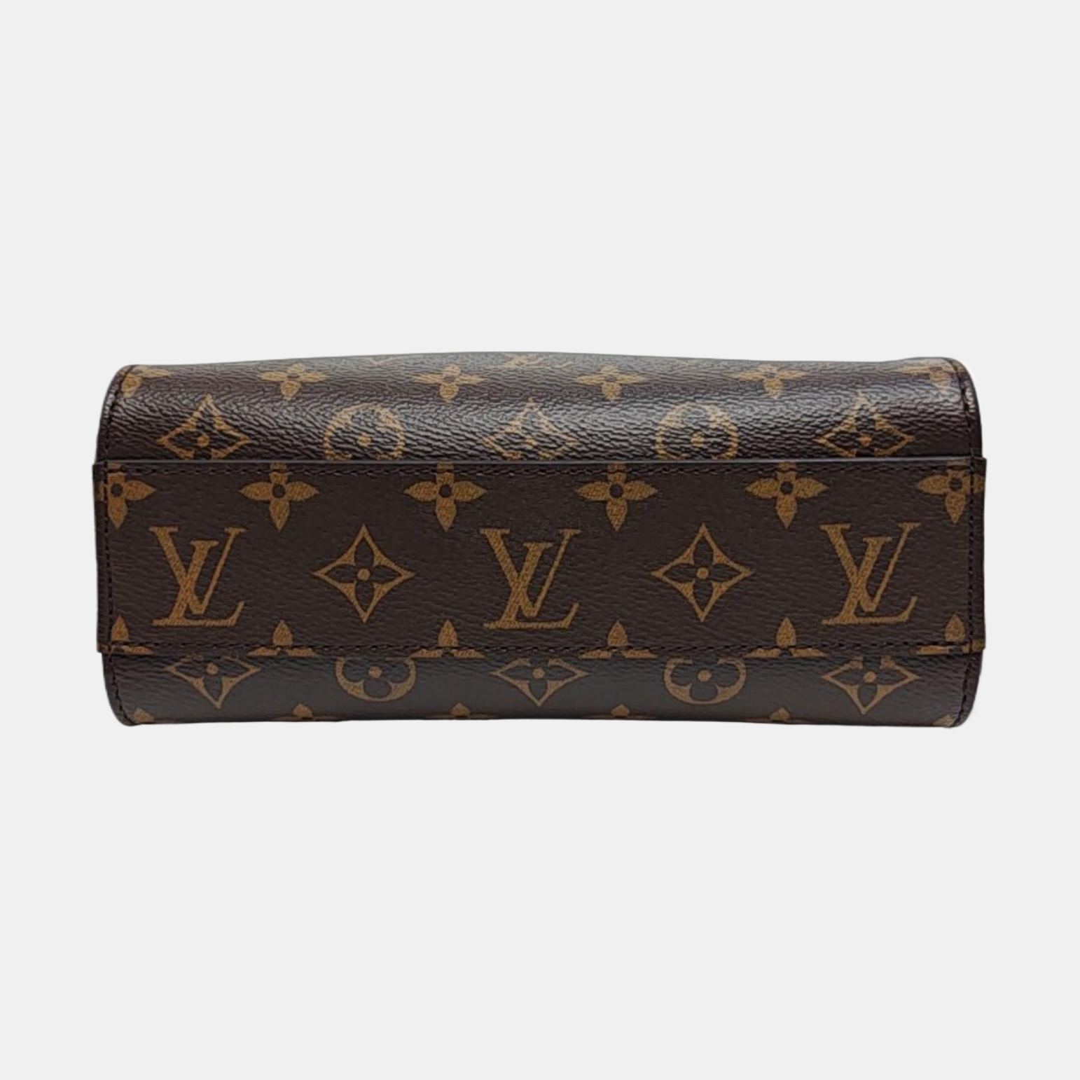 SAC PLAT BB Monogram Coated Canvas Brown