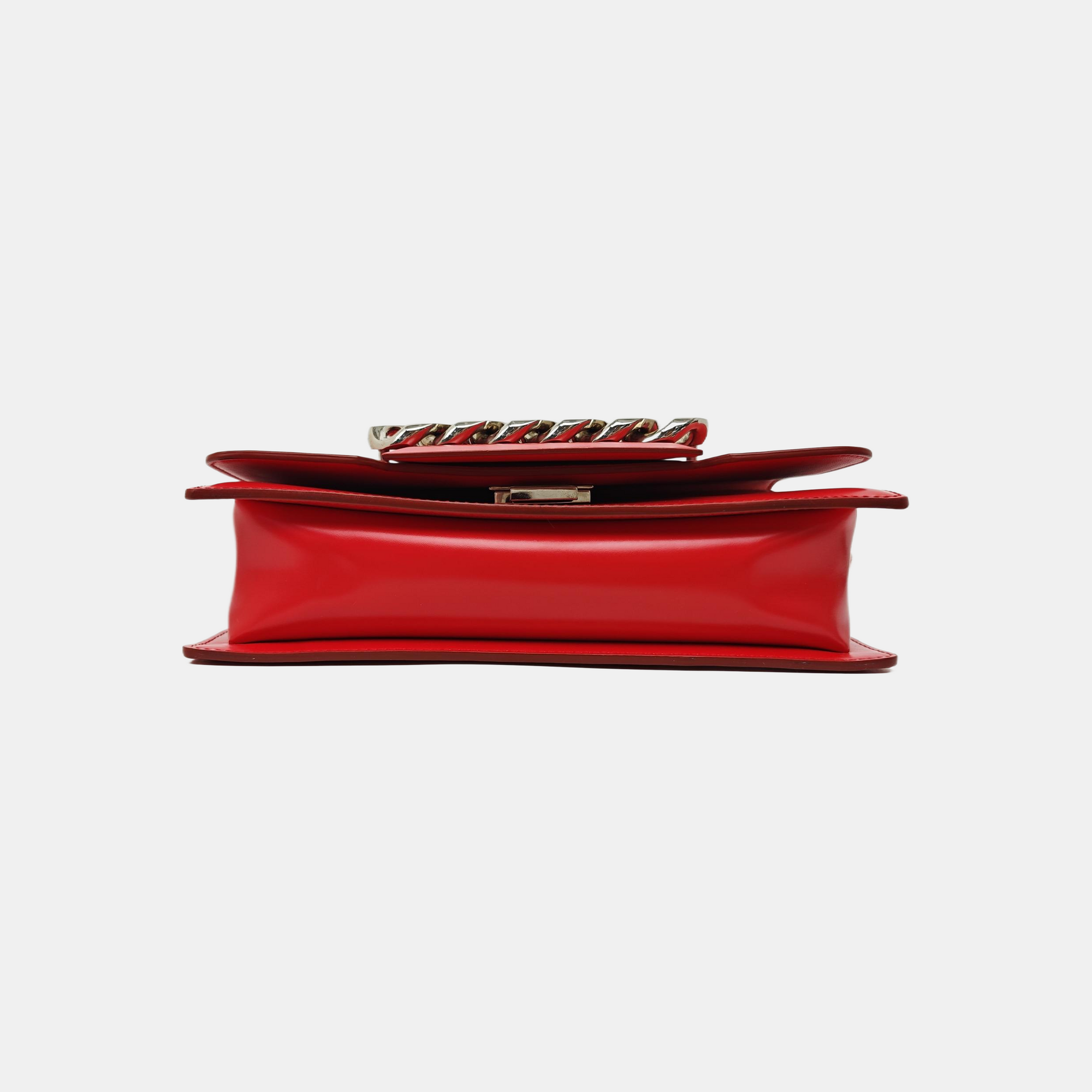 Calfskin Crossbody Bag Red
