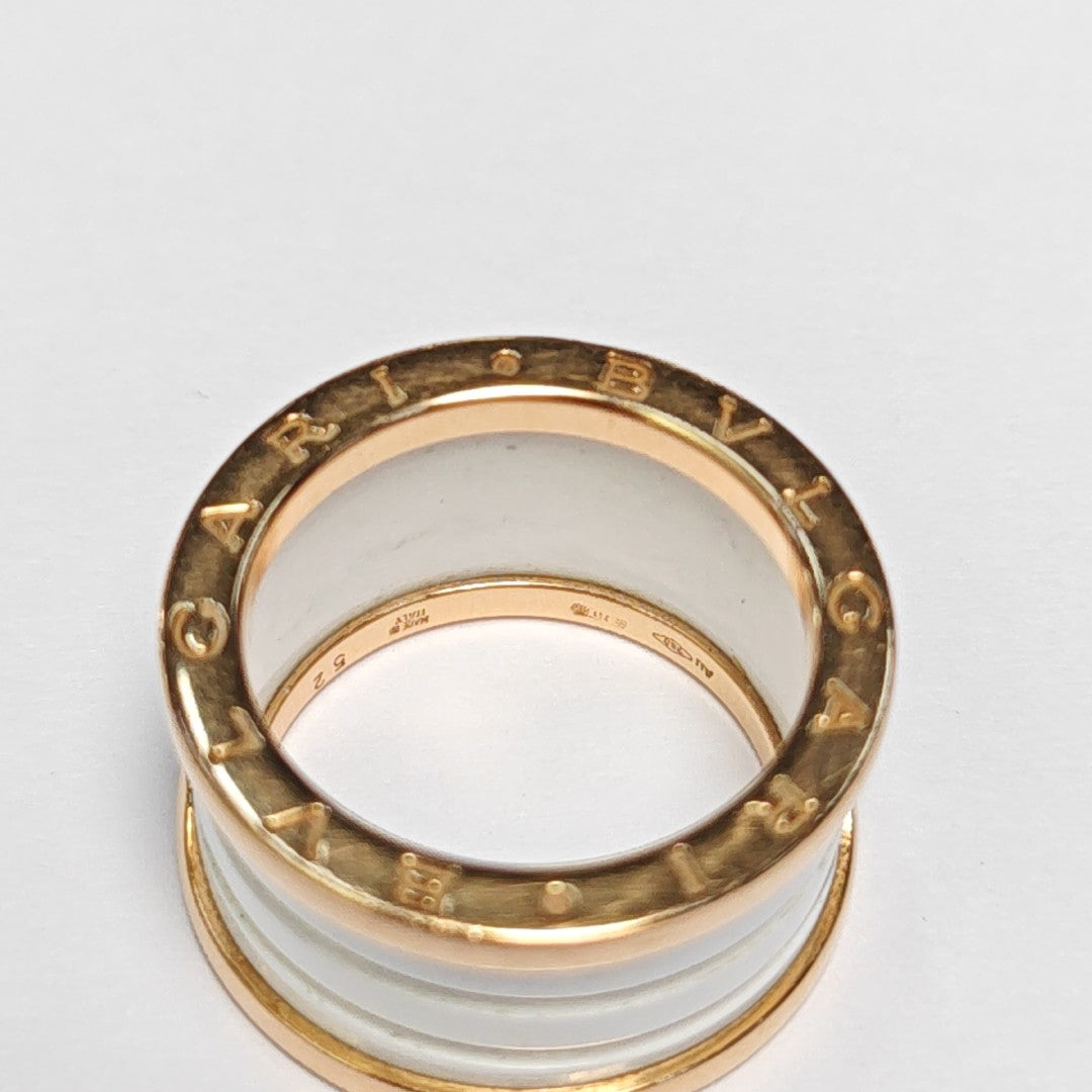 B.ZERO1 18k Rose Gold Ring EU 52