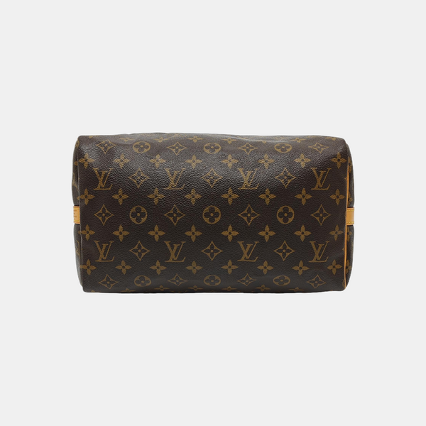 SPEEDY 30 Monogram Coated Canvas Brown