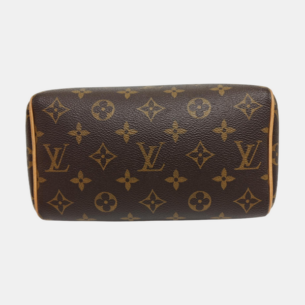 SPEEDY 20 Monogram Coated Canvas Brown