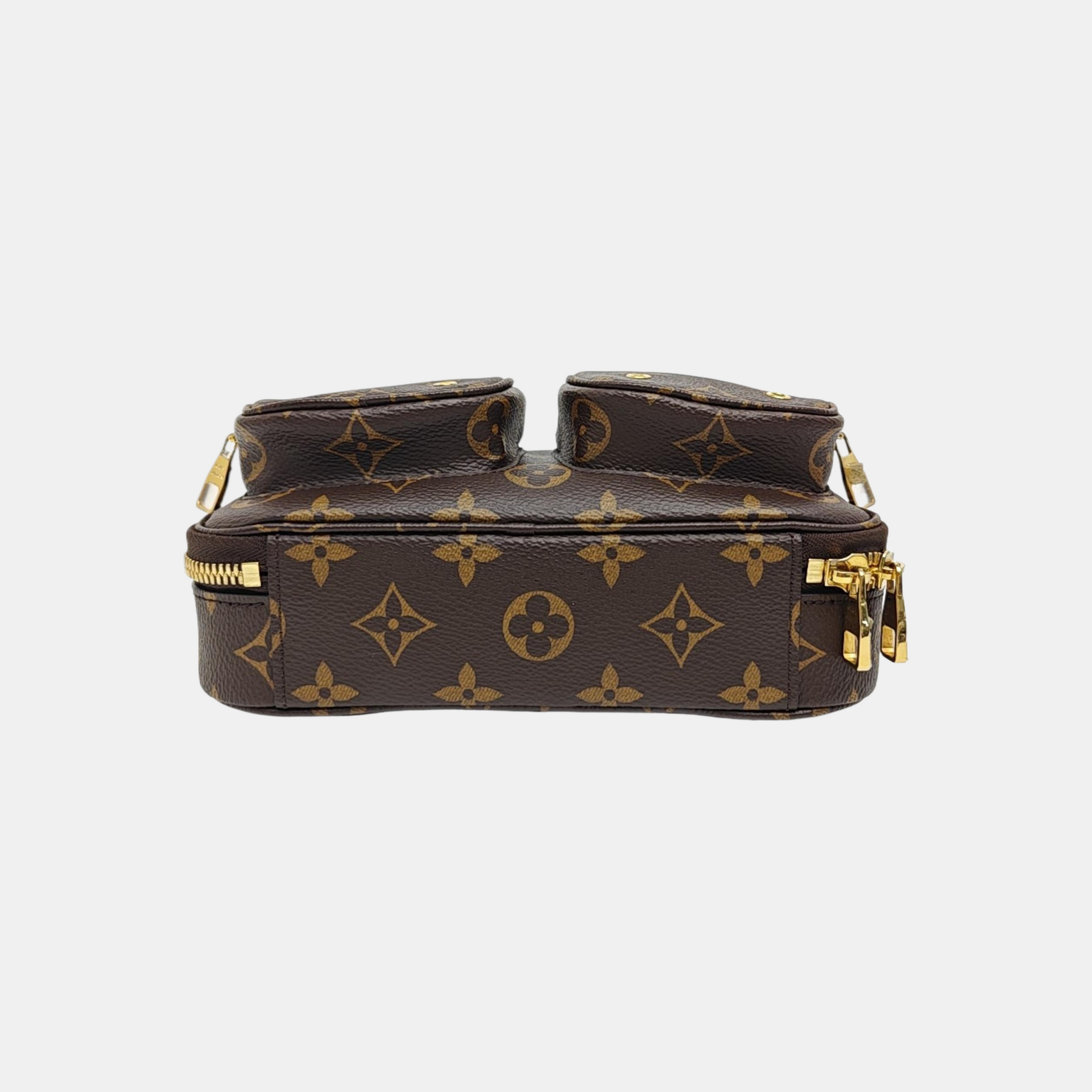 UTILITY Monogram Coated Canvas Brown