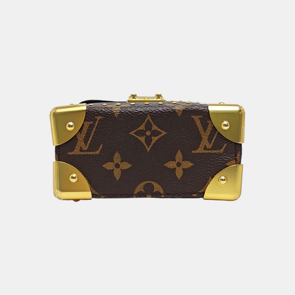 CAMERA BOX Monogram Coated Canvas Brown
