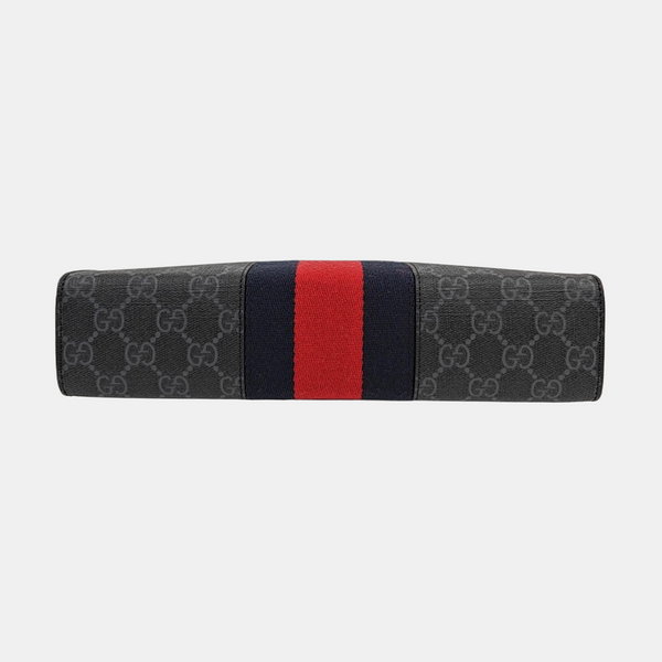 GG Supreme Monogram Coated Canvas Gray