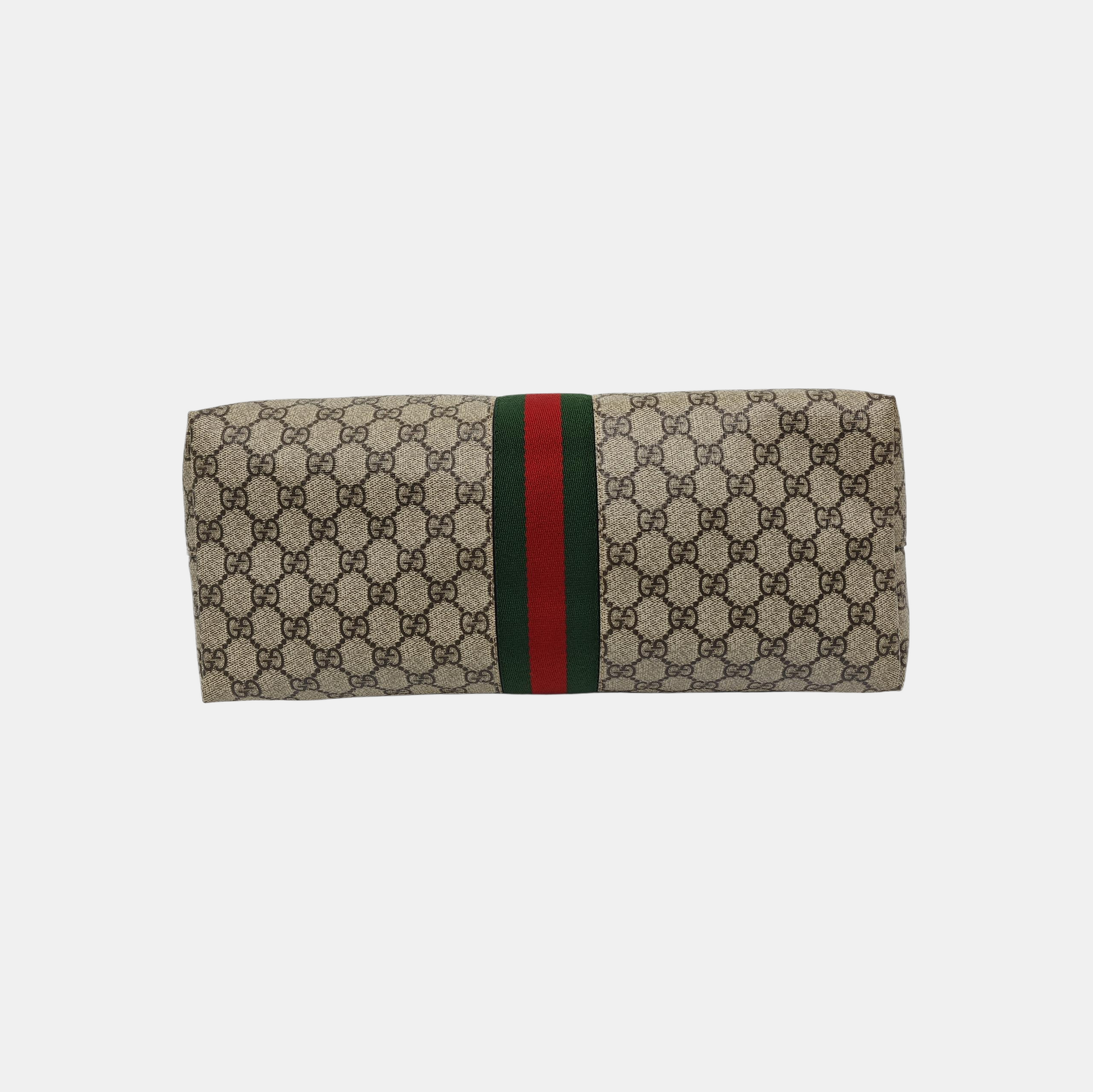 Monogram Coated Canvas Tote Bag Brown