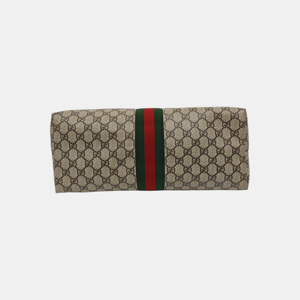 Monogram Coated Canvas Tote Bag Brown