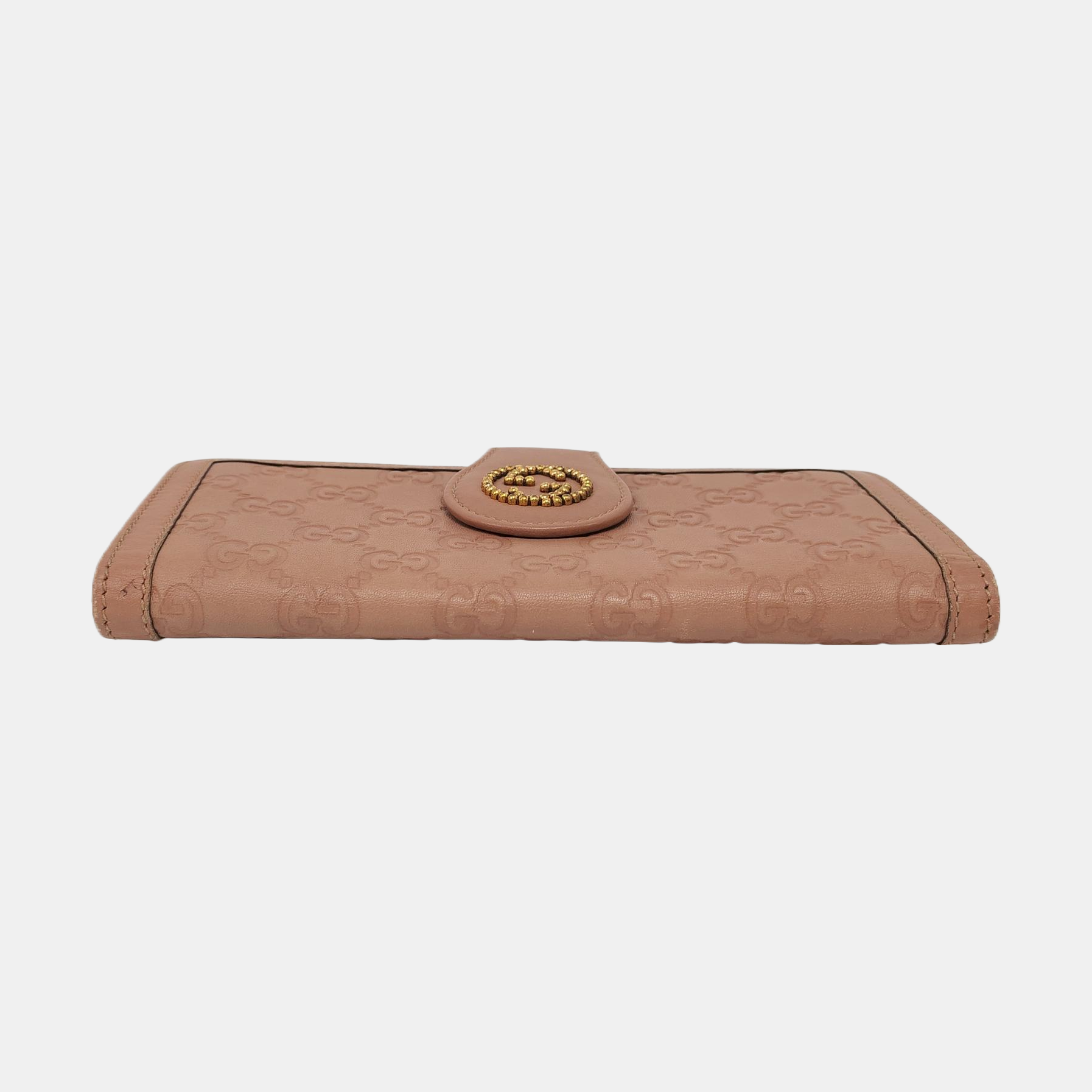 Monogram Calfskin Wallet Pink
