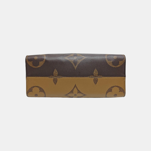 ONTHEGO MM Monogram Coated Canvas Brown