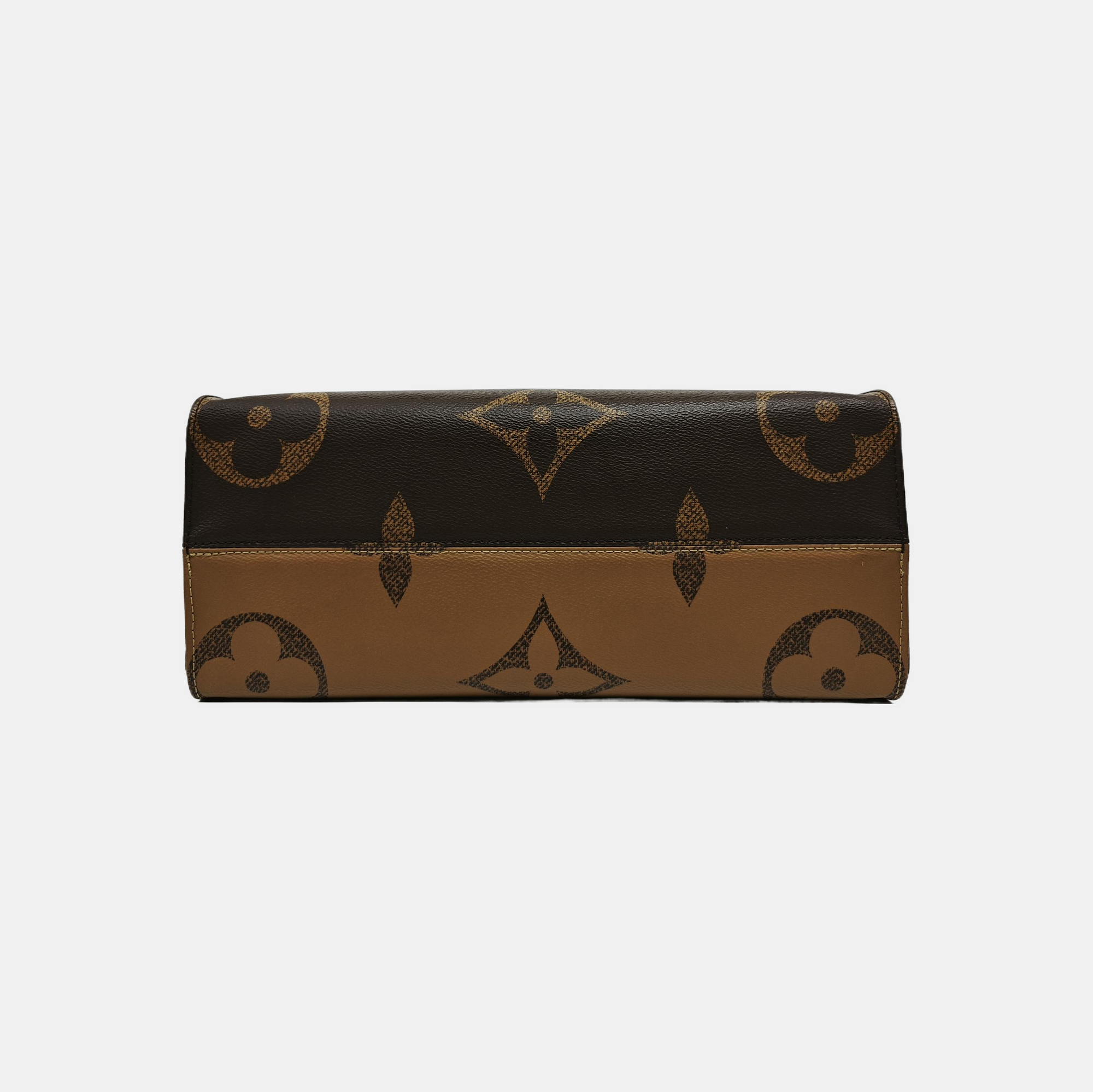 ONTHEGO MM Monogram Coated Canvas Brown
