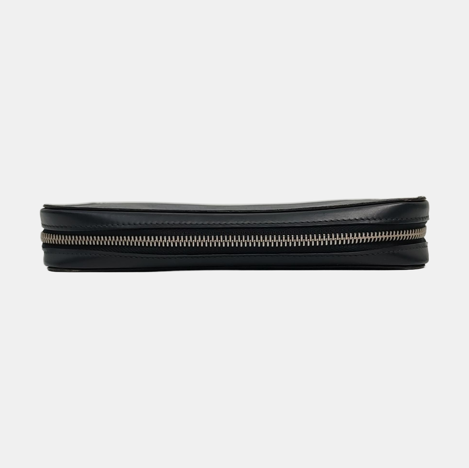 ZIPPY Extra Large Damier Coated Canvas Blue Wallet