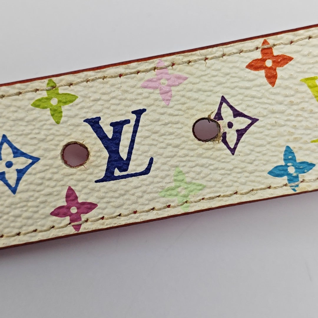 Coated Canvas Belt White
