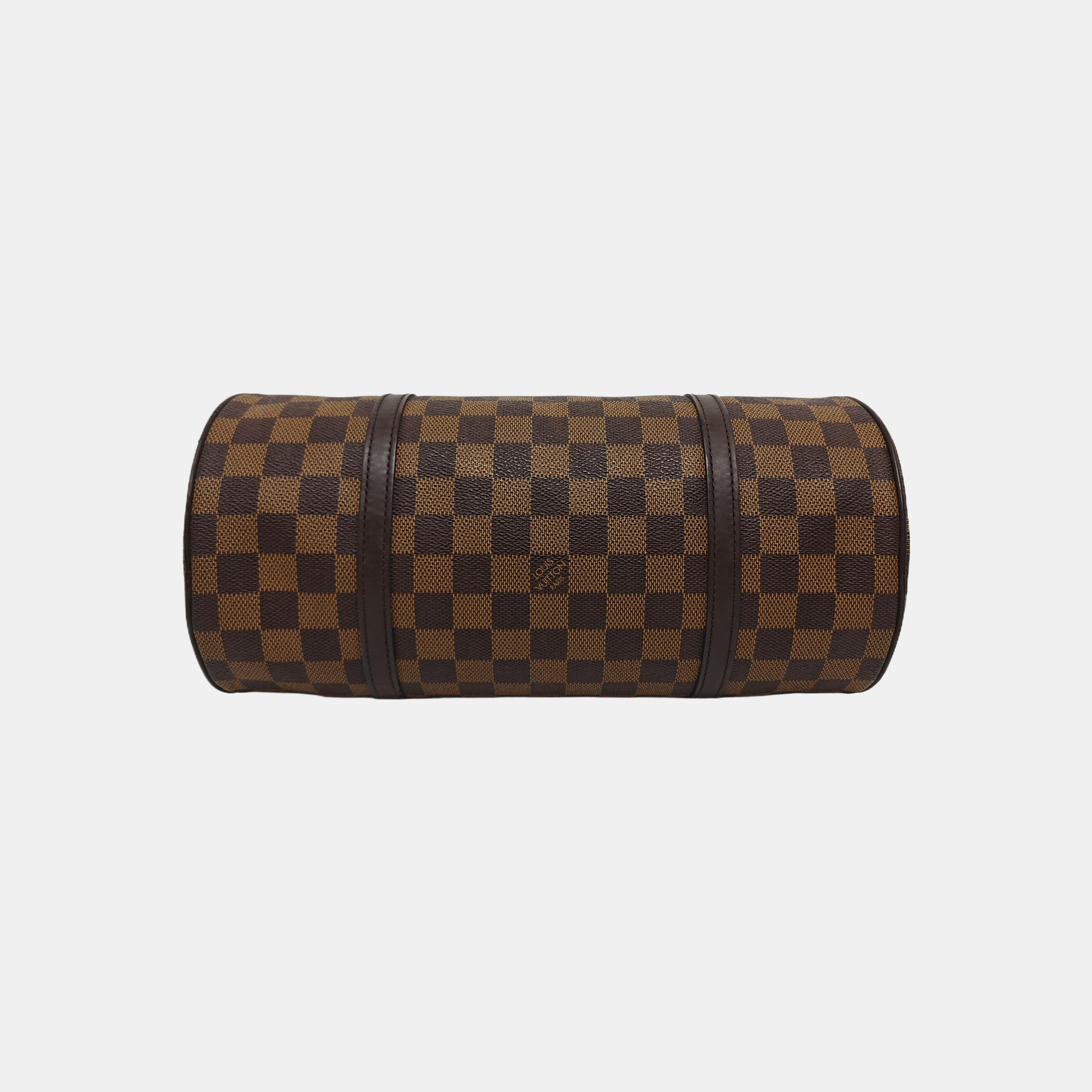 PAPILLON 30 Damier Ebene Coated Canvas Brown