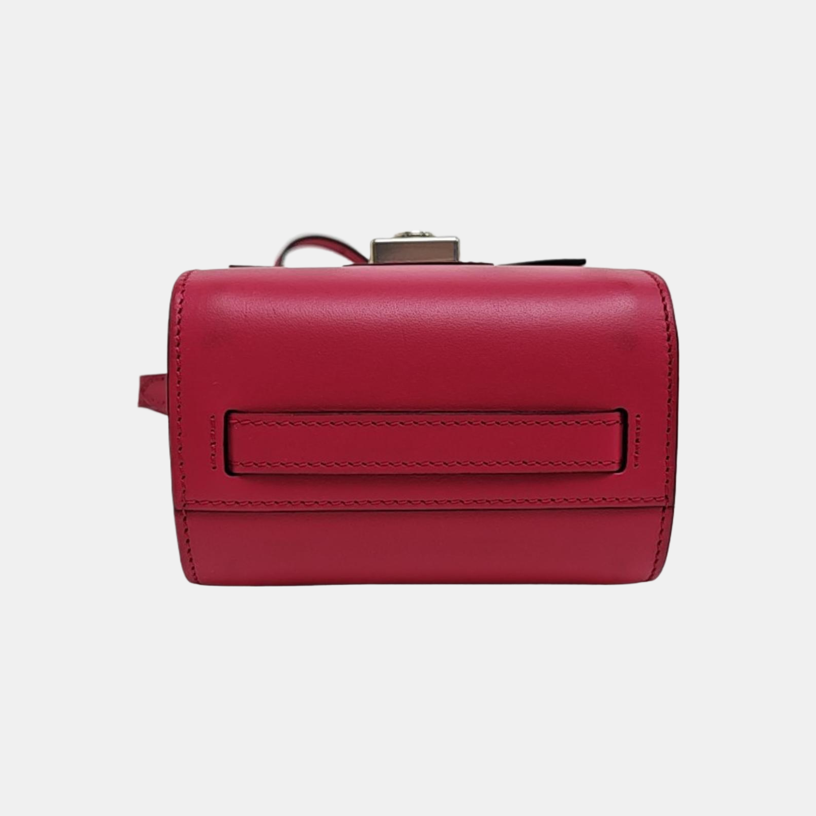 Leather Shoulder Bag Red