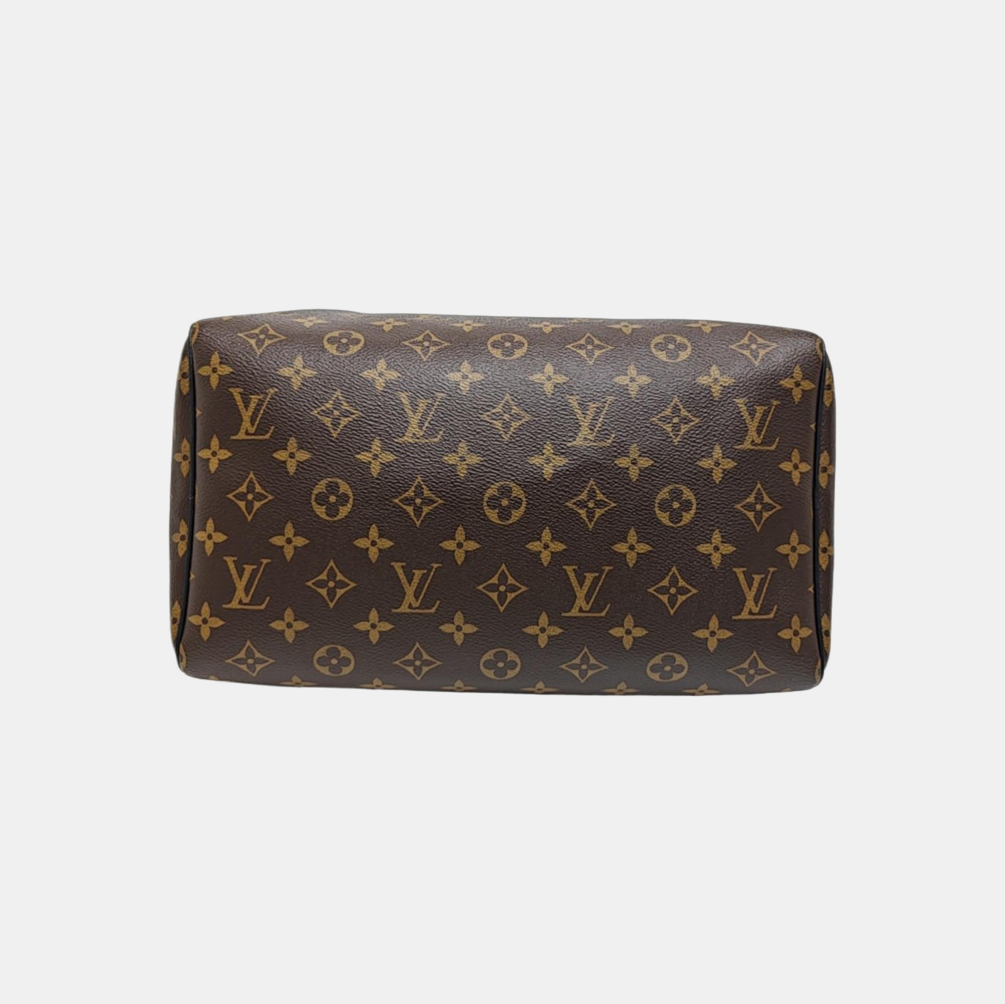 SPEEDY SOFT 30 Monogram Coated Canvas Brown