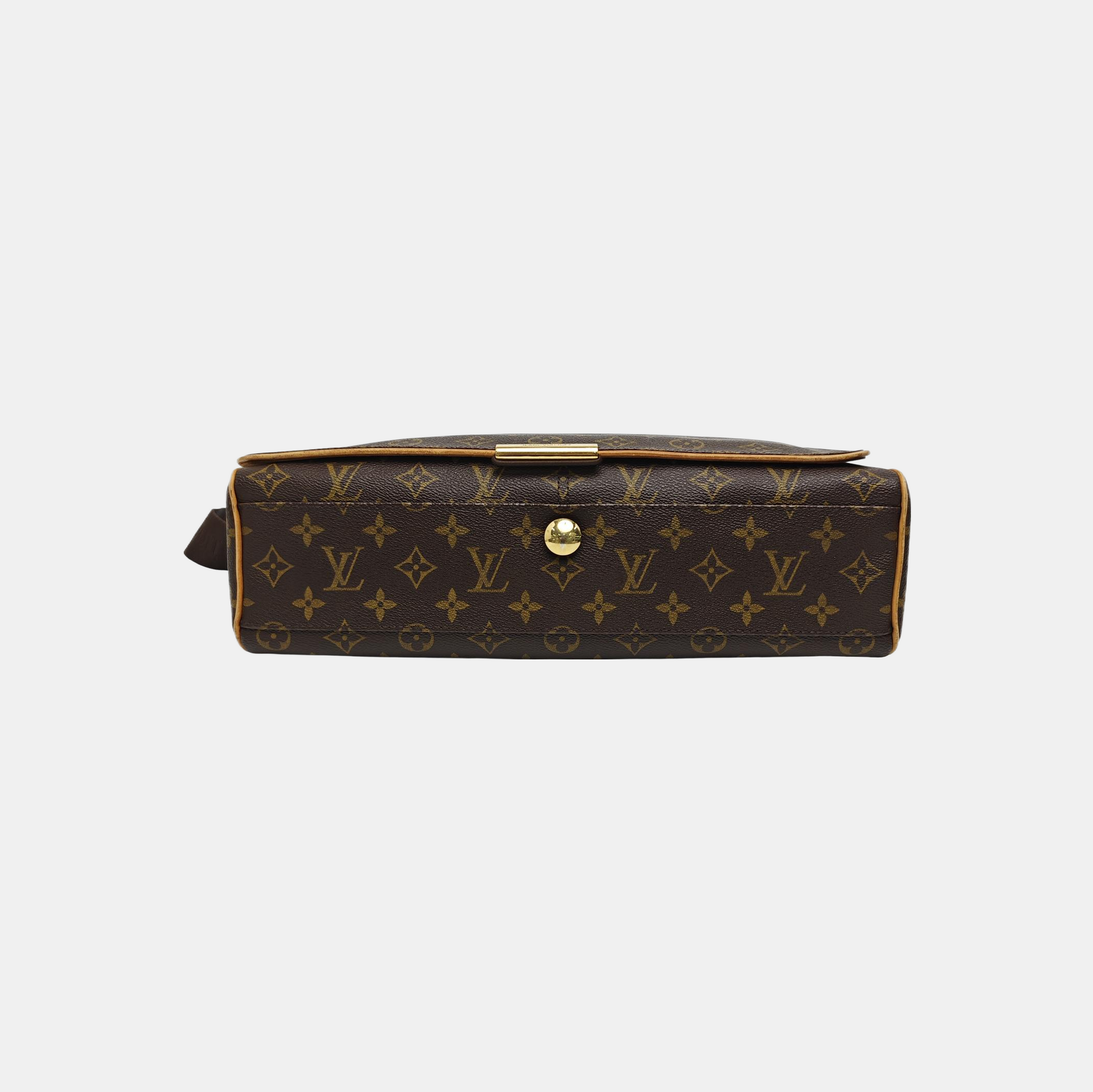 VALMY Monogram Coated Canvas Brown