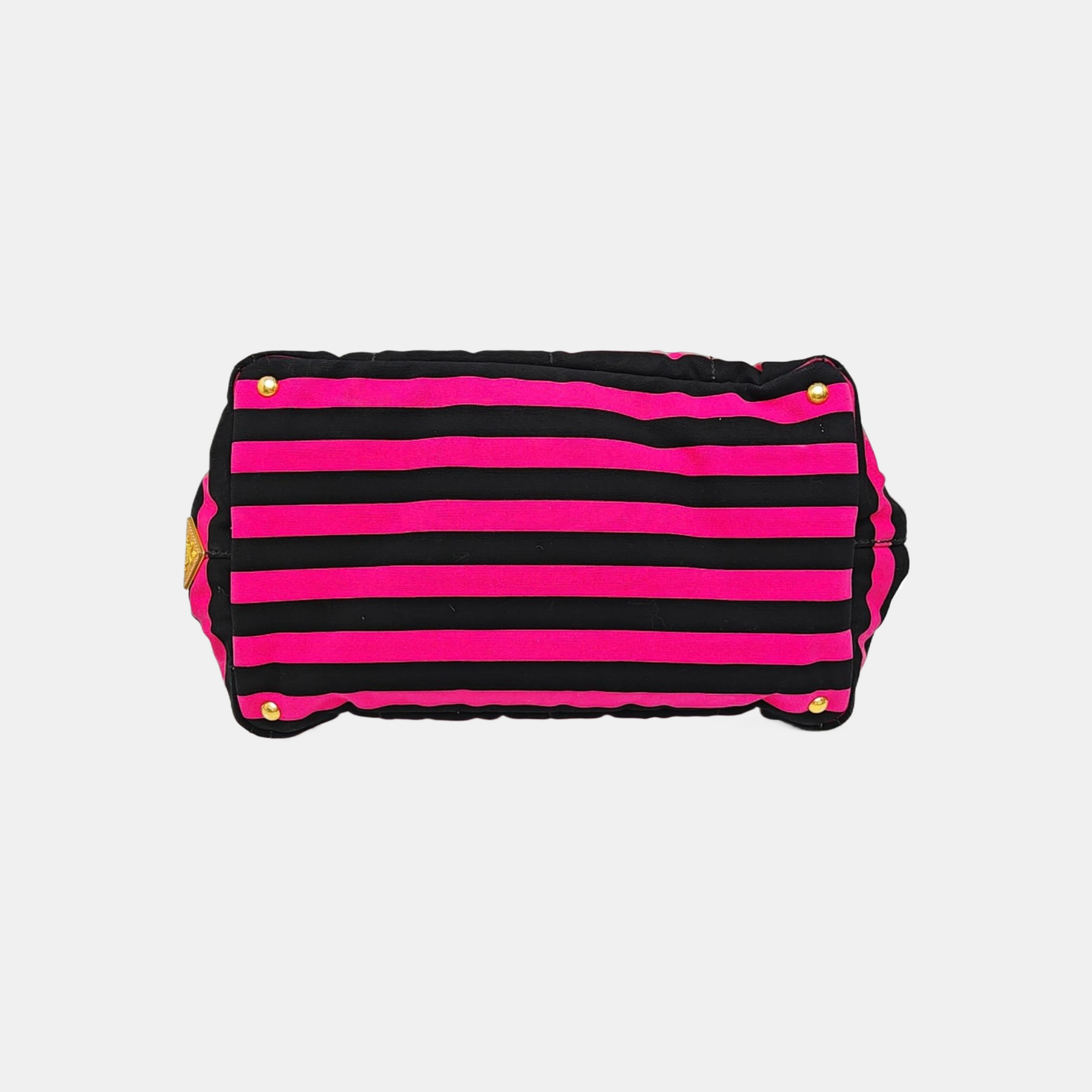 Quilted Canvas Tote Bag Multicolor