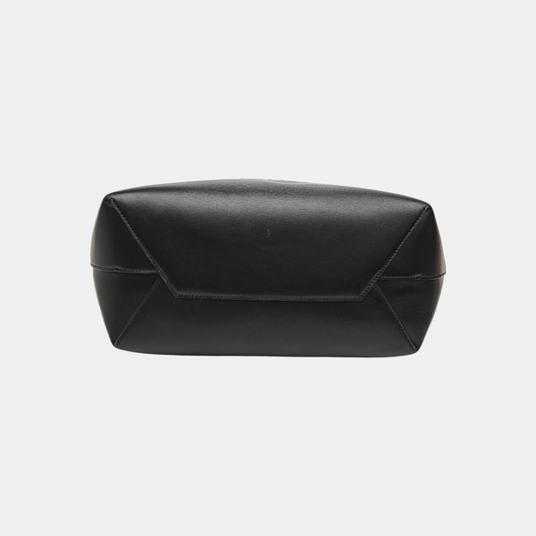 Calfskin Top Handle Bag Black