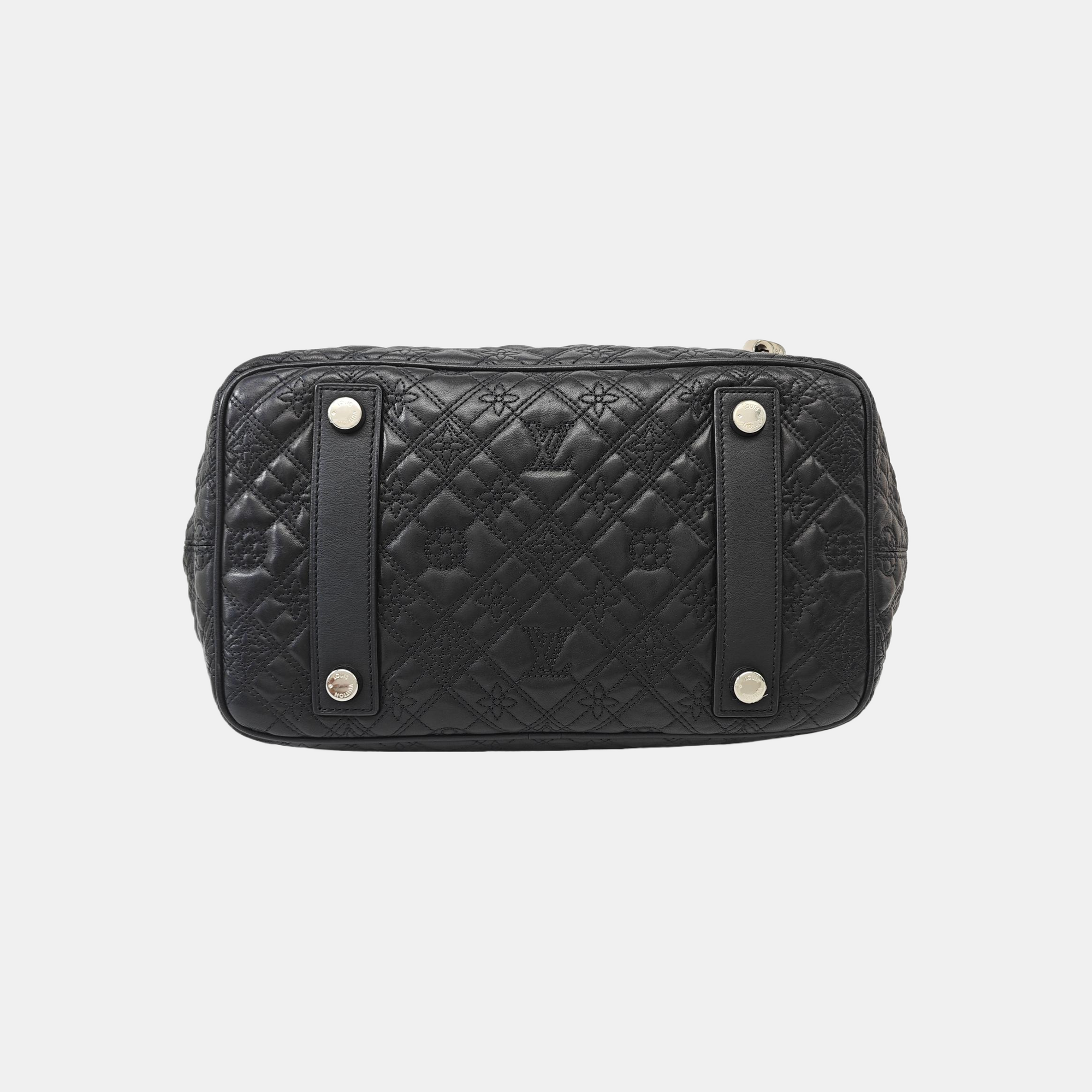 LILIA Monogram Calfskin Black