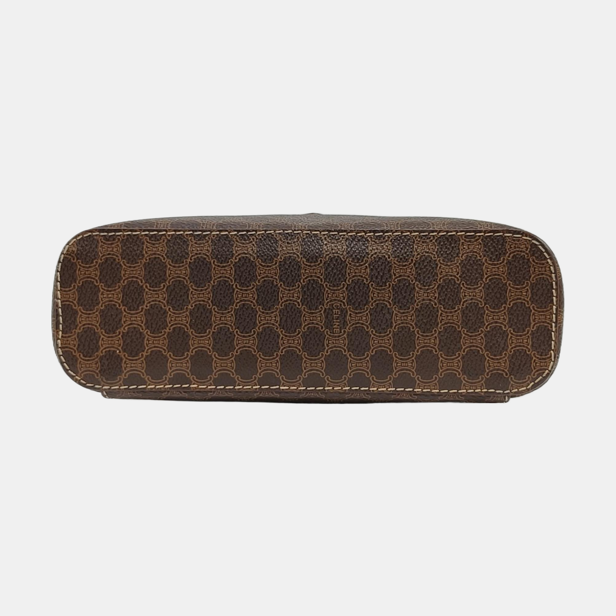 BOLSOS COSMÉTICOS MACADAM TOP HANDLE Lona revestida Marrón