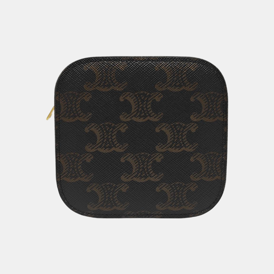Coated Canvas Shoulder Bag Black