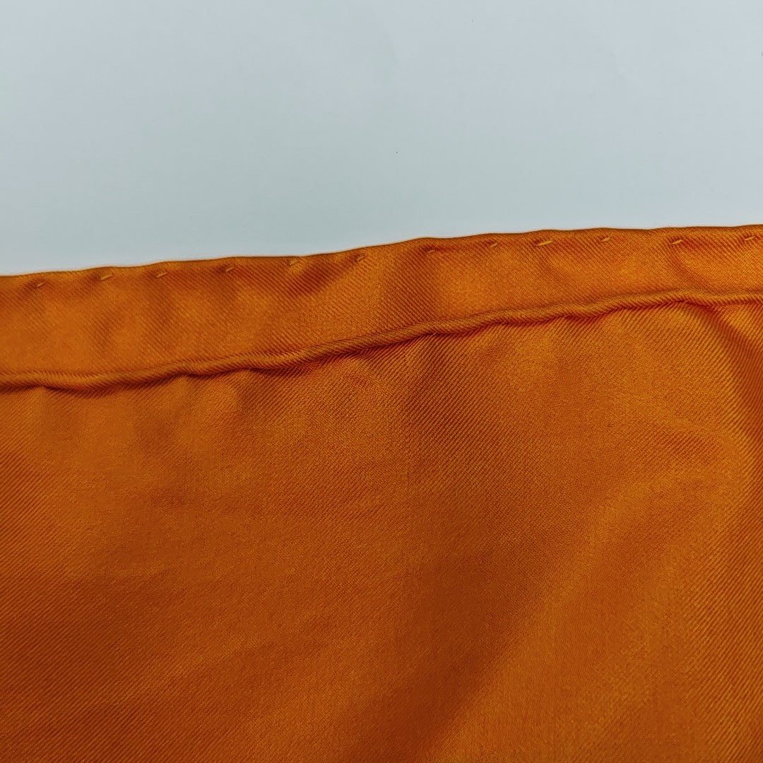 Mulberry Silk Silk Scarf Orange