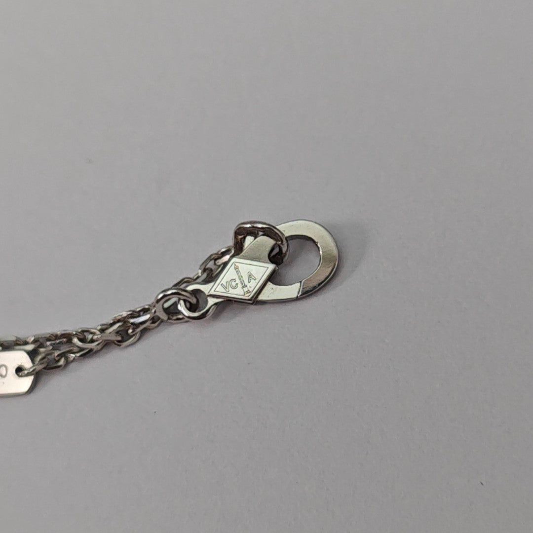 Vintage Alhambra 18k White Gold Purple Necklace