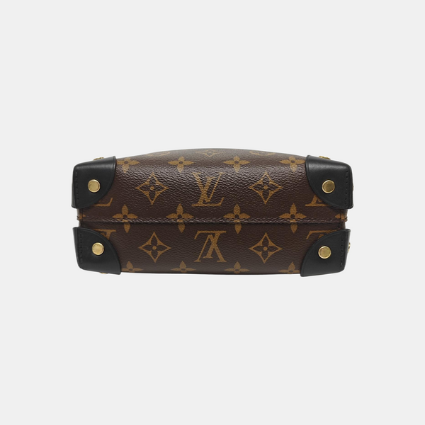PETITE MALLE Monogram Coated Canvas Brown