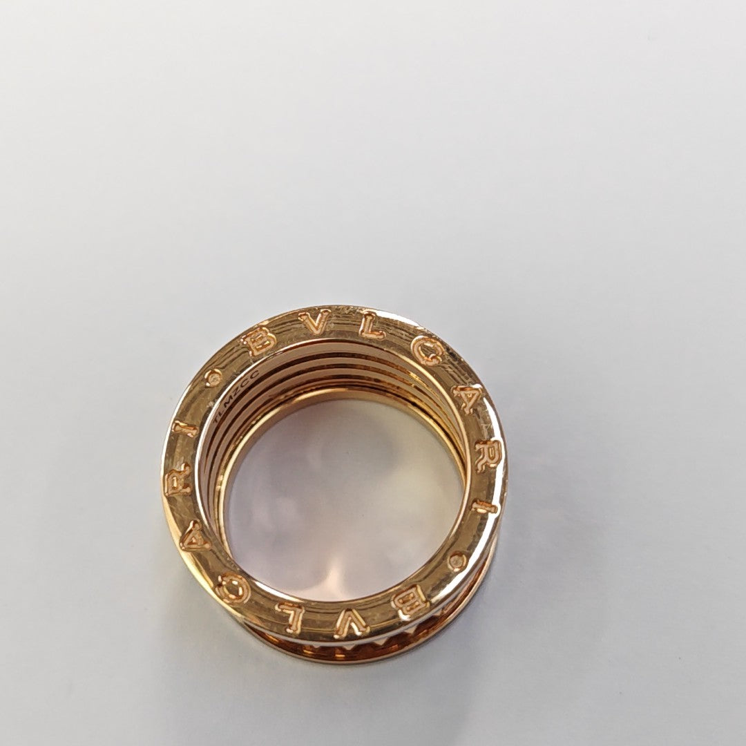 B.ZERO1 18k Rose Gold Ring EU 52
