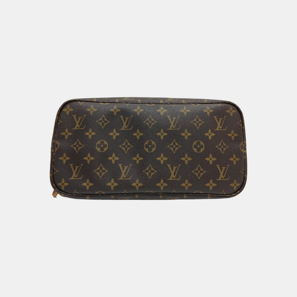 NEVERFULL MM Monogram Coated Canvas Brown