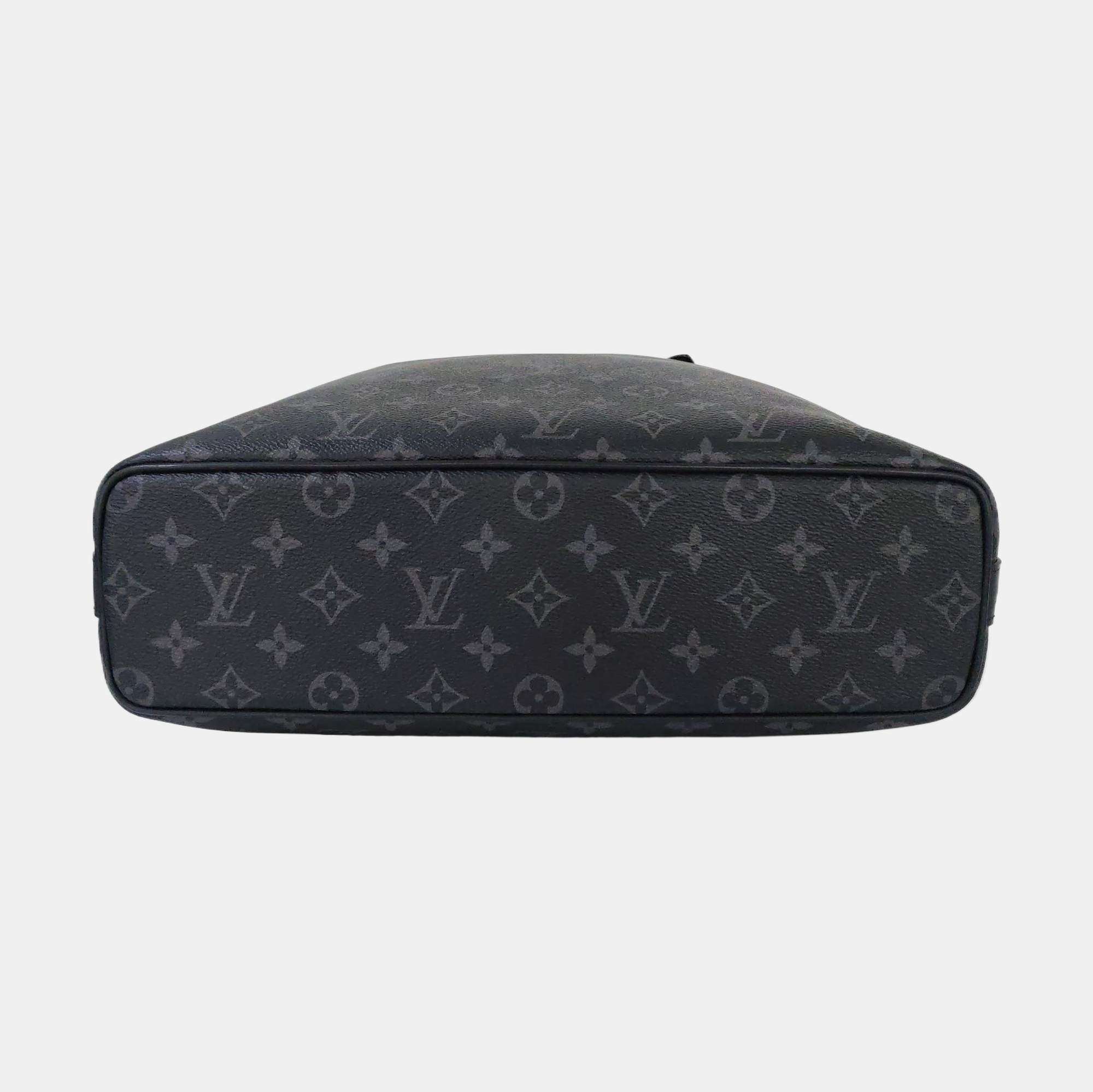 DAVIS Monogram Coated Canvas Black