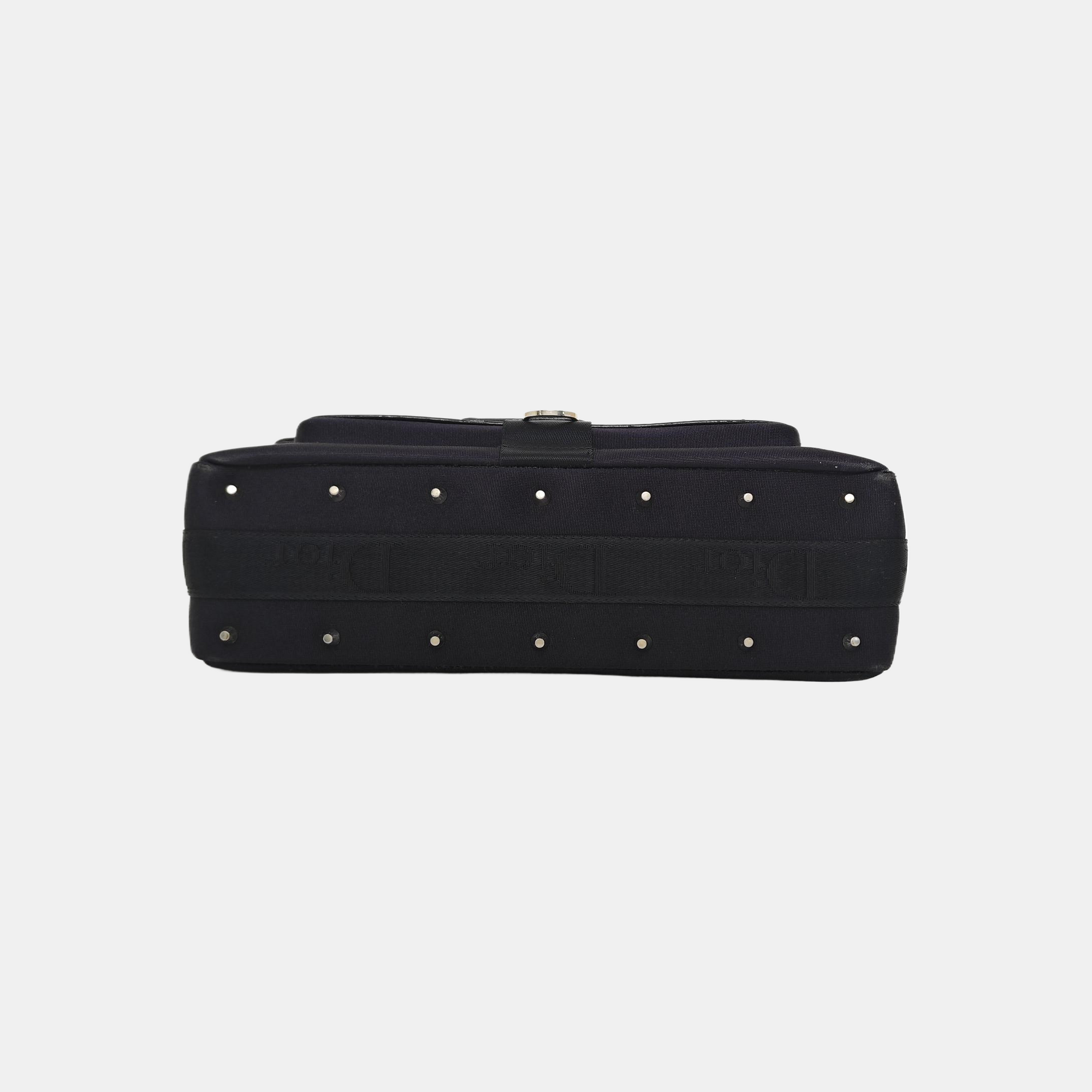 Fabric Shoulder Bag Black