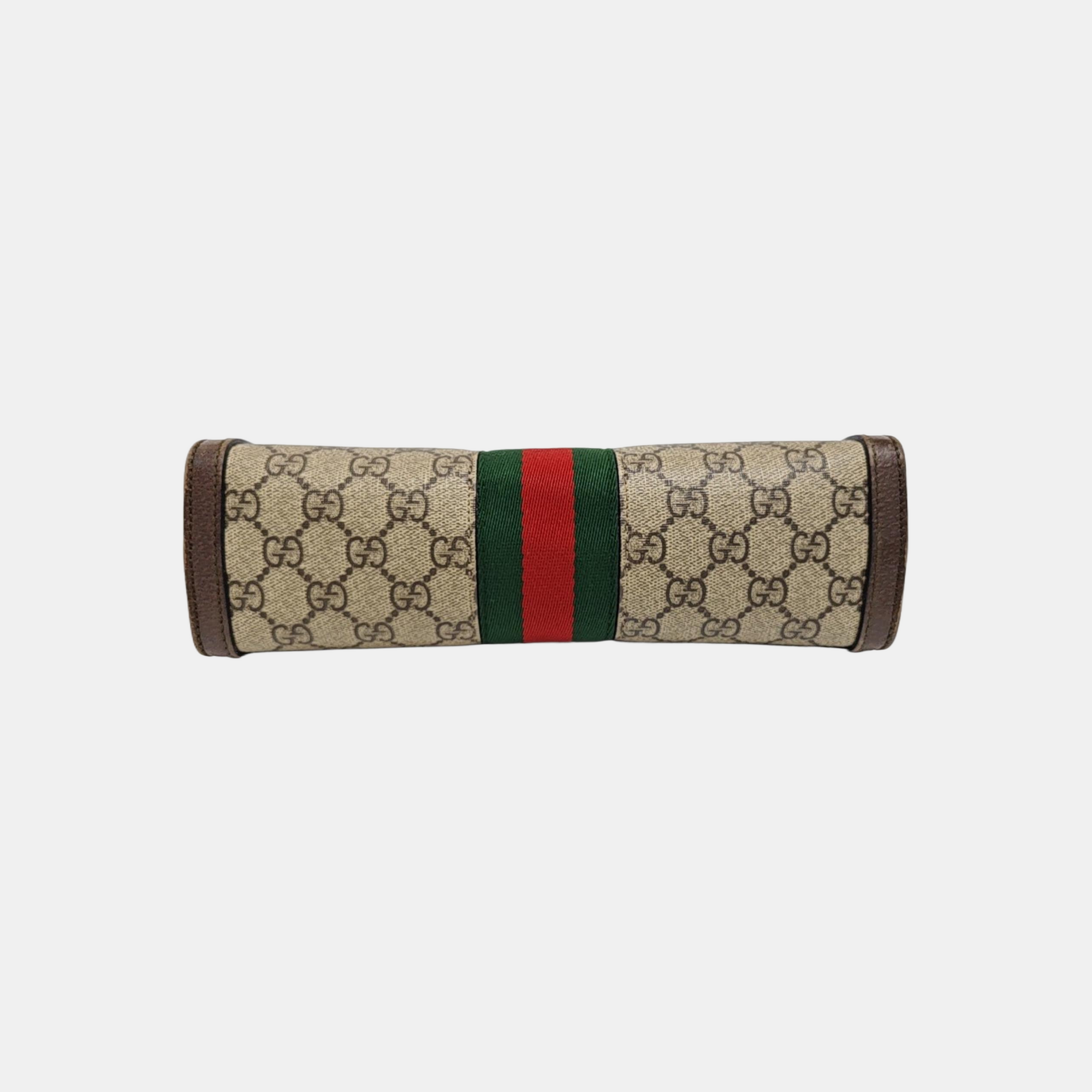 Ophidia Small Monogram Coated Canvas Beige