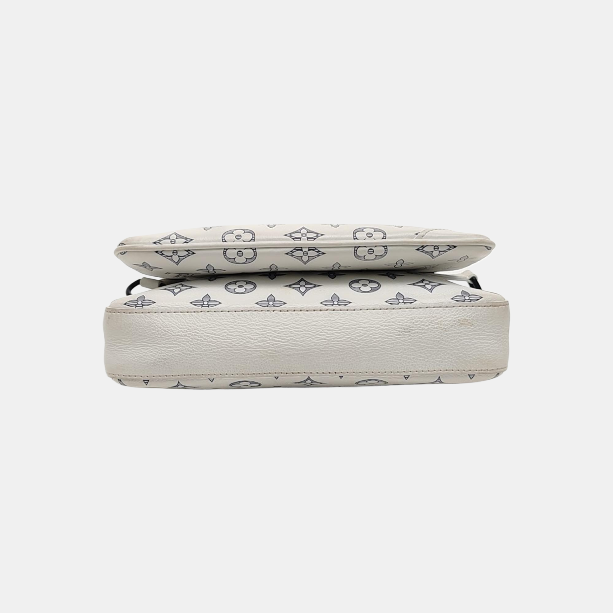 DUO Monogram Calfskin White