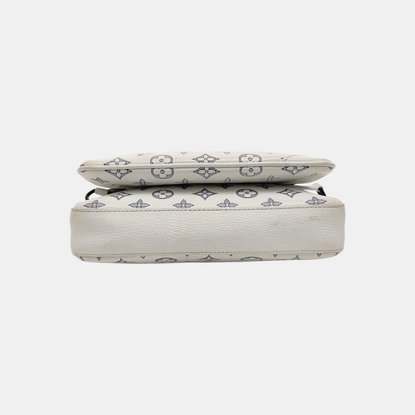DUO Monogram Calfskin White