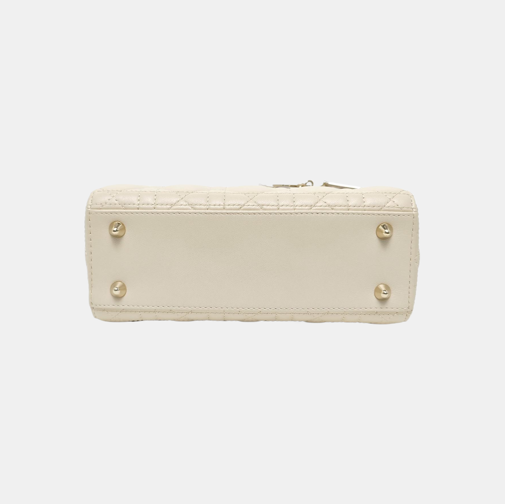 Lady Dior Small Cannage Lambskin White