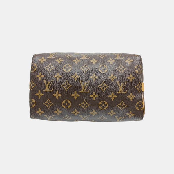SPEEDY 25 Monogram Coated Canvas Brown