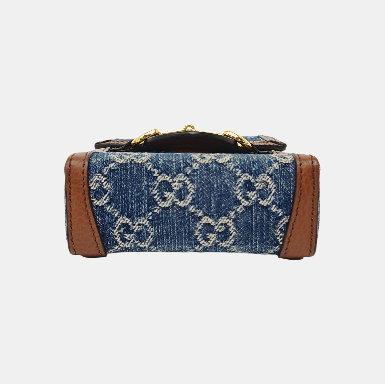 Horsebit 1955 Mini Monogram Denim Blue