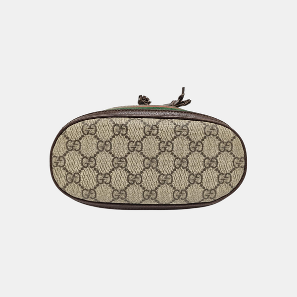 Authenticated pre-owned  Ophidia Small Monogram Coated Canvas Beige - Bucket Bag at Looply
