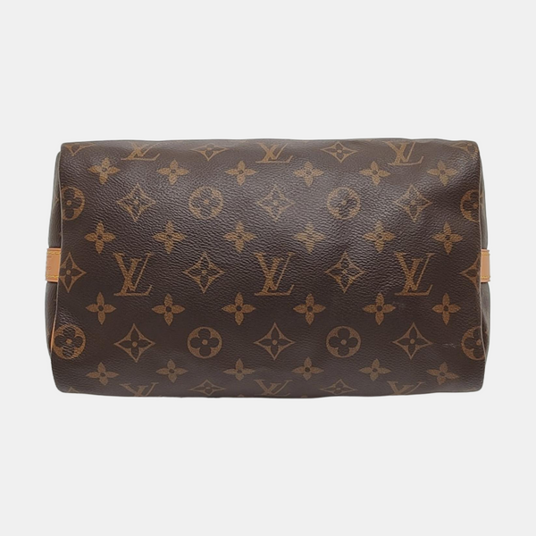 SPEEDY 25 Monogram Coated Canvas Brown